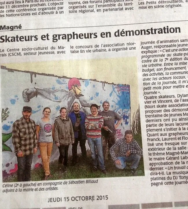 fresque maillé graffiti
