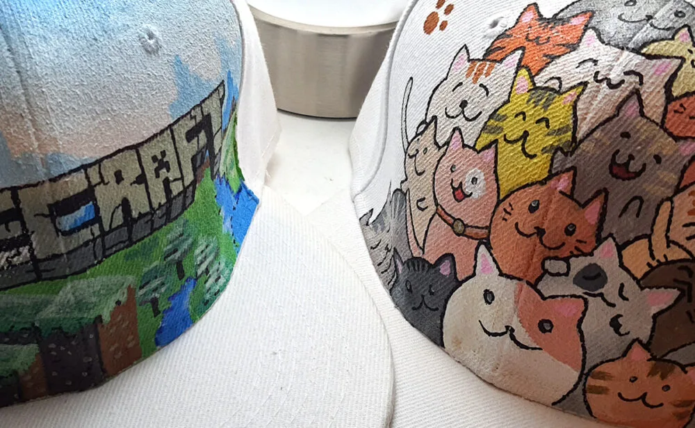 Graffiti & Décoration intérieure / extérieure, Trompe-l'œil, Fresques et Ateliers peintures sur casquettes
