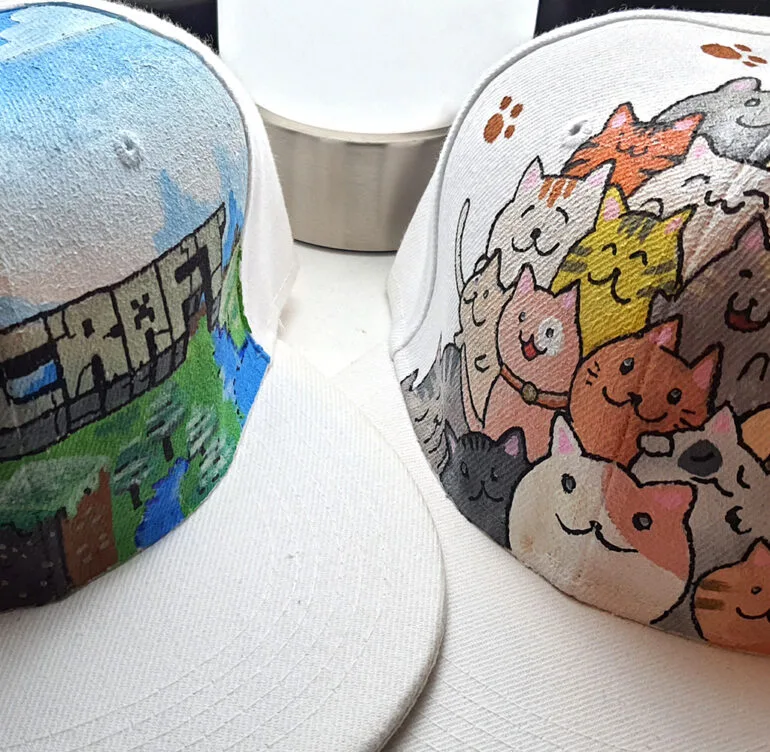 Graffiti & Décoration intérieure / extérieure, Trompe-l'œil, Fresques et Ateliers peintures sur casquettes
