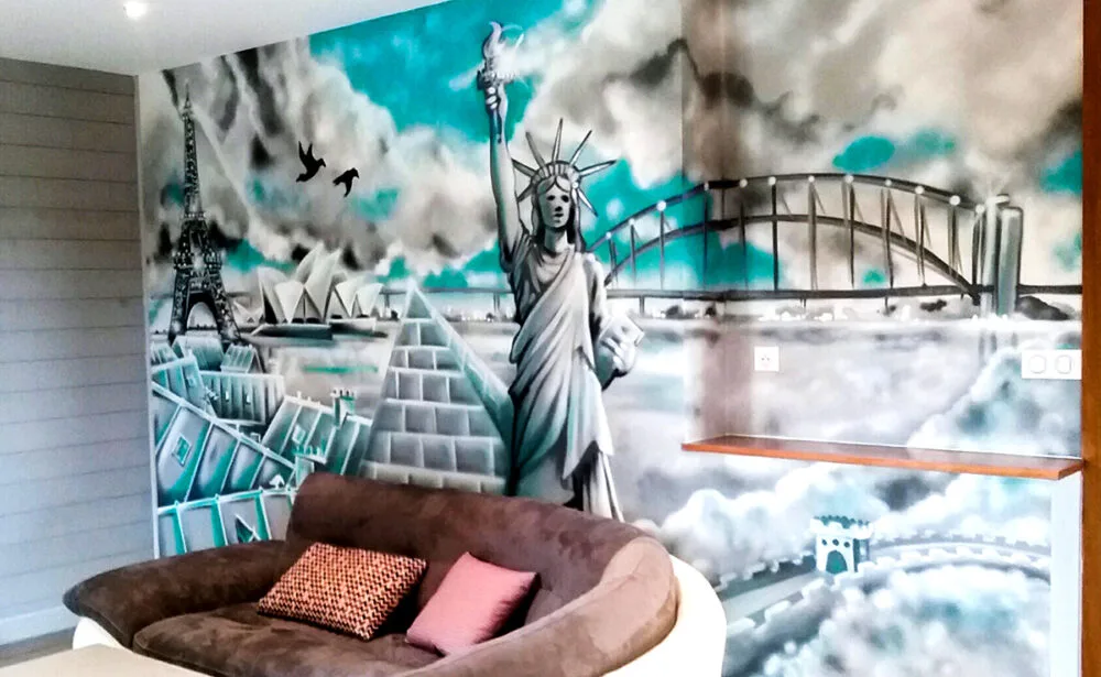 Graffiti & Décoration intérieure / extérieure, Trompe-l'œil, Fresques et Ateliers peintures