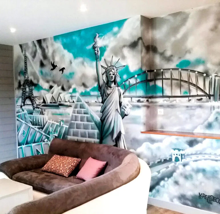 Graffiti & Décoration intérieure / extérieure, Trompe-l'œil, Fresques et Ateliers peintures