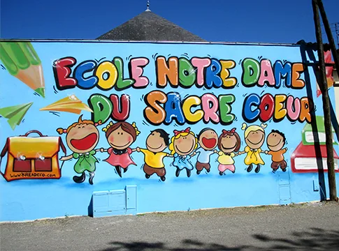 Décoration & atelier dans les écoles graffiti street-art