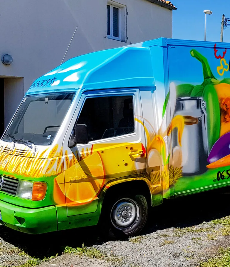camion graffiti street art décoration