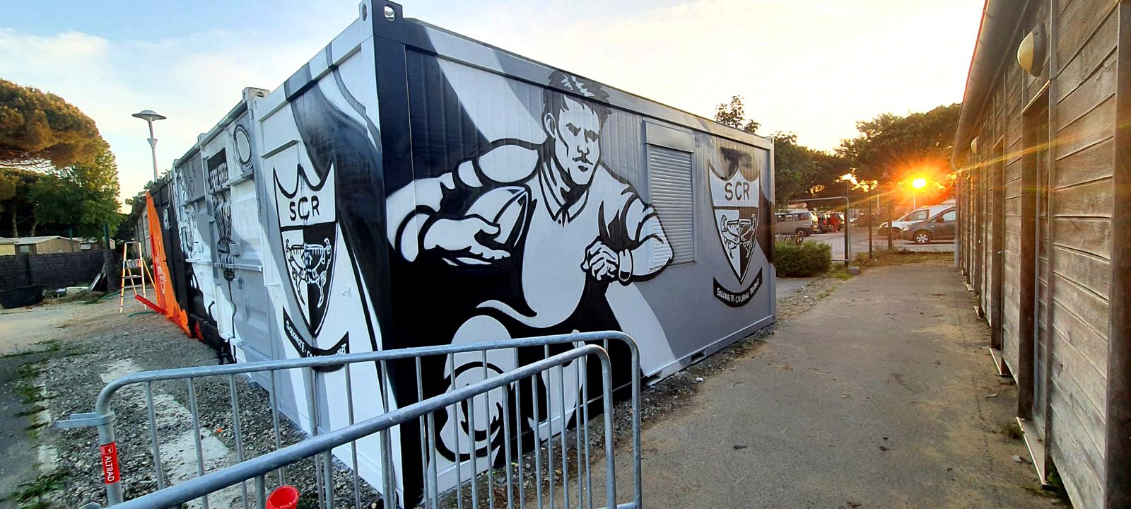 Club de rugby décoration street art