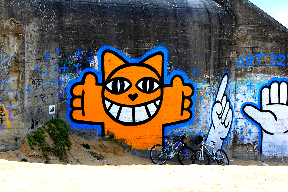 M. chat à l'ile de ré graffiti street art