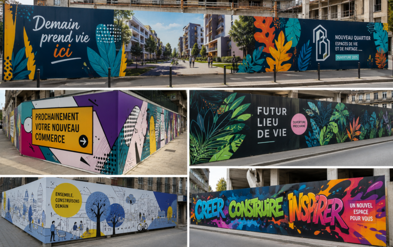 fresque palissade chantier