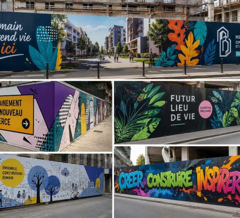fresque palissade chantier