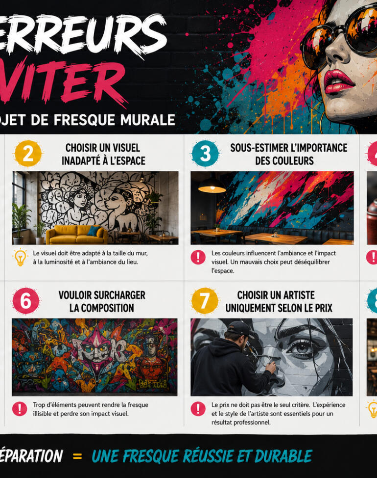erreurs projet fresque murale
