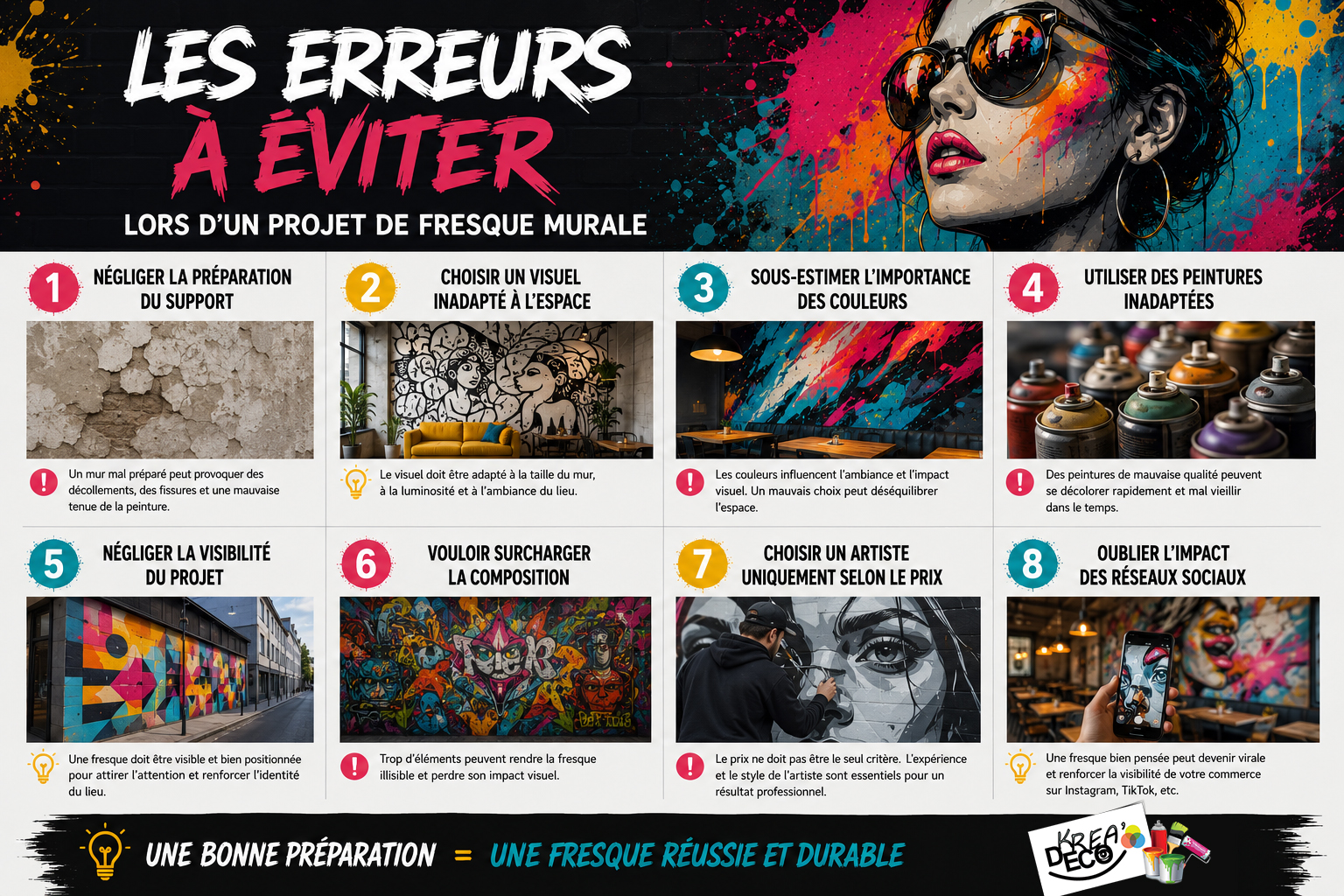 erreurs projet fresque murale