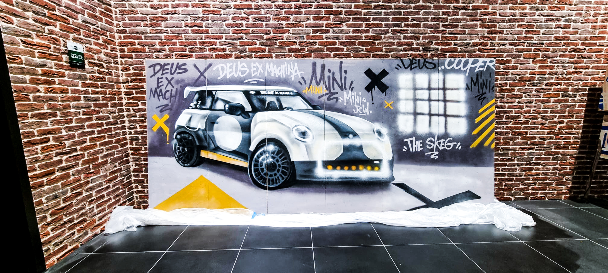 Graffiti Mini the sgeg DEUS ex Machina X Mini cooper