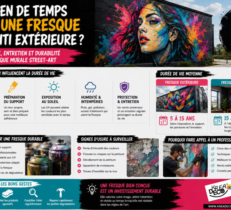 durée fresque graffiti extérieure