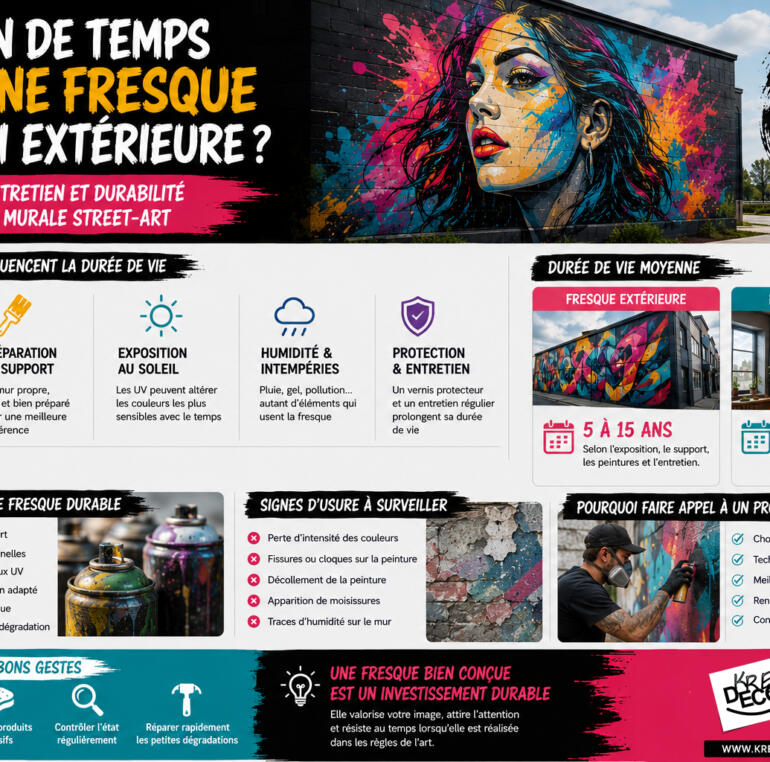 durée fresque graffiti extérieure
